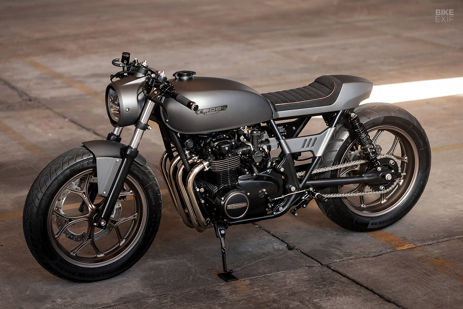The Bold Four: A 1976 Honda CB500F café racer from Brazil