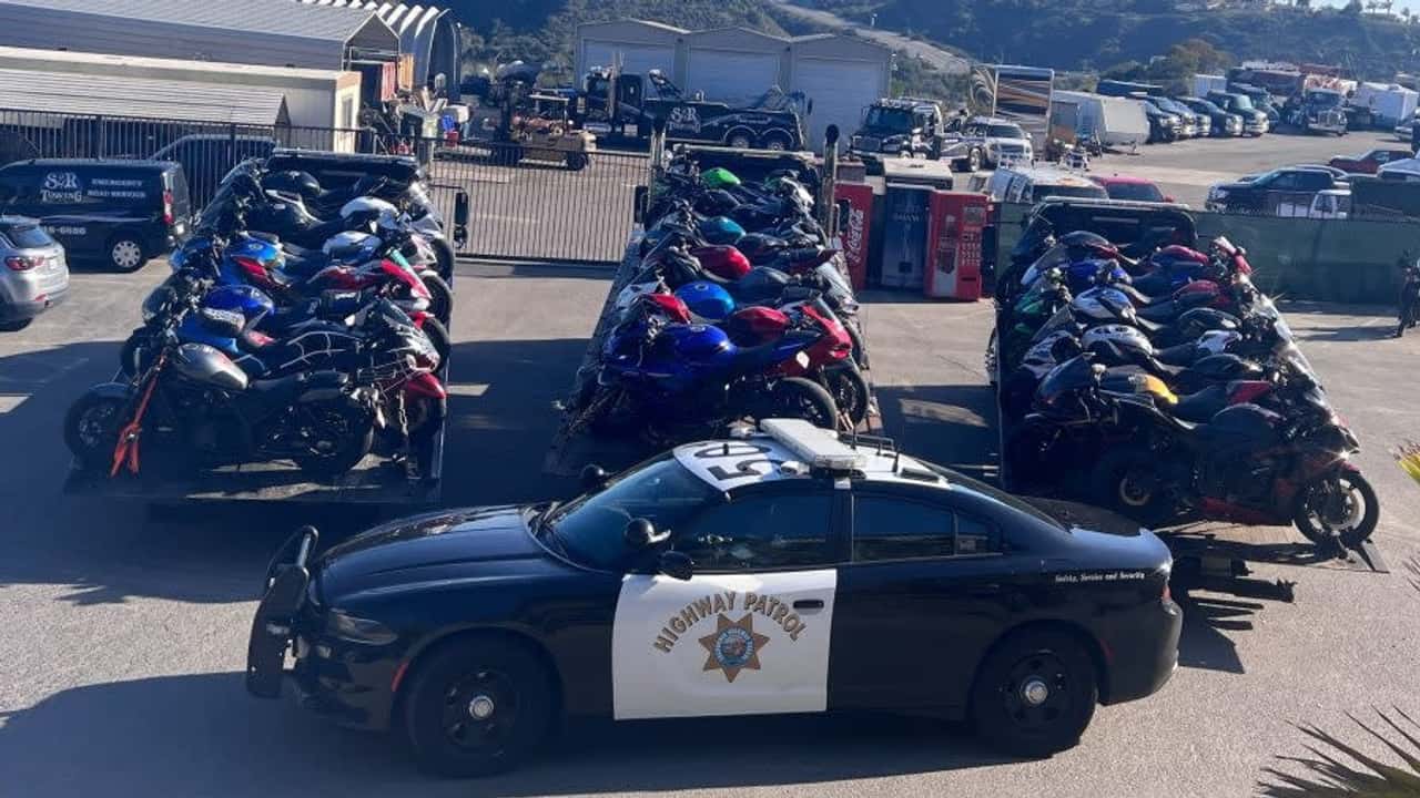 California Cops Impounded 30 Motorcycles for a Street Takeover