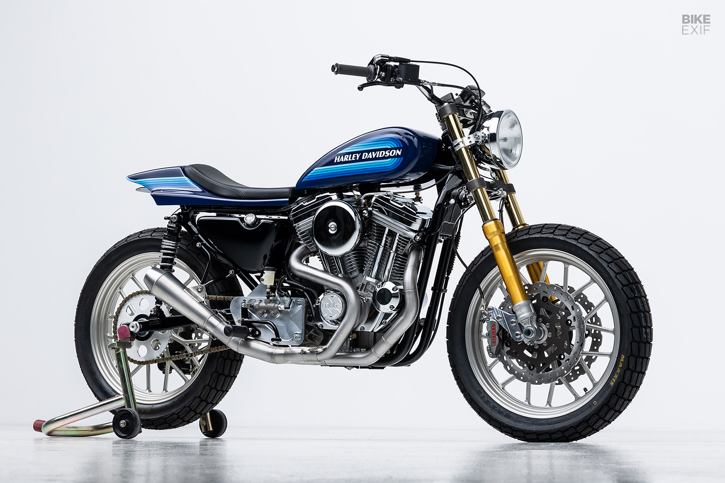 Work in Progress: A flawless Harley Sportster 883 by Mule