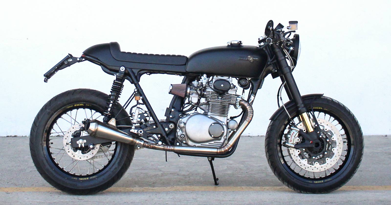 Little Black Number: A Honda CB350 Café Racer from Austria