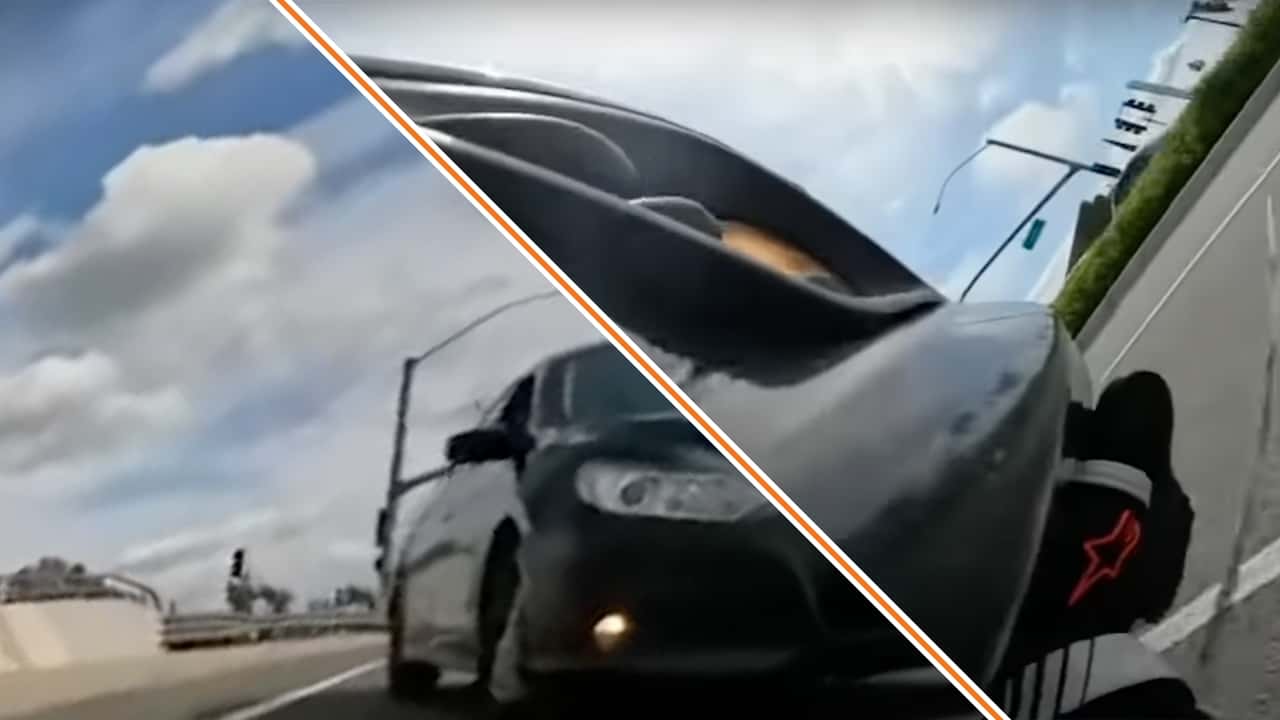 ‘He Rear-Ends Me, Knocks Me Off the Bike and Then Floors It Over Me’: Jackass Driver Hits Motorcyclist At Stoplight