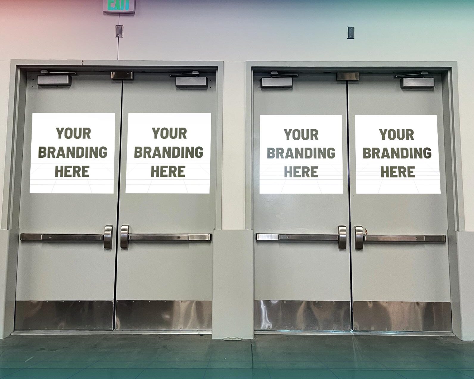 Full Color Graphic Clings – Door Clings 4 Pack