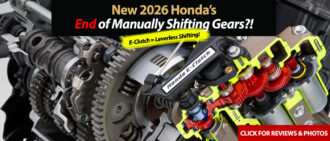New 2026 Honda Motorcycles: E-clutch End of Manual Shifting?!?