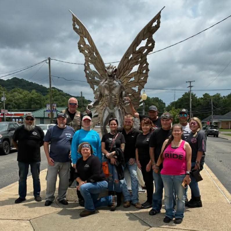Motorcycle Ride: Mothman Harley-Davidson to the Mothman Statue — With a Thunderstorm Finale