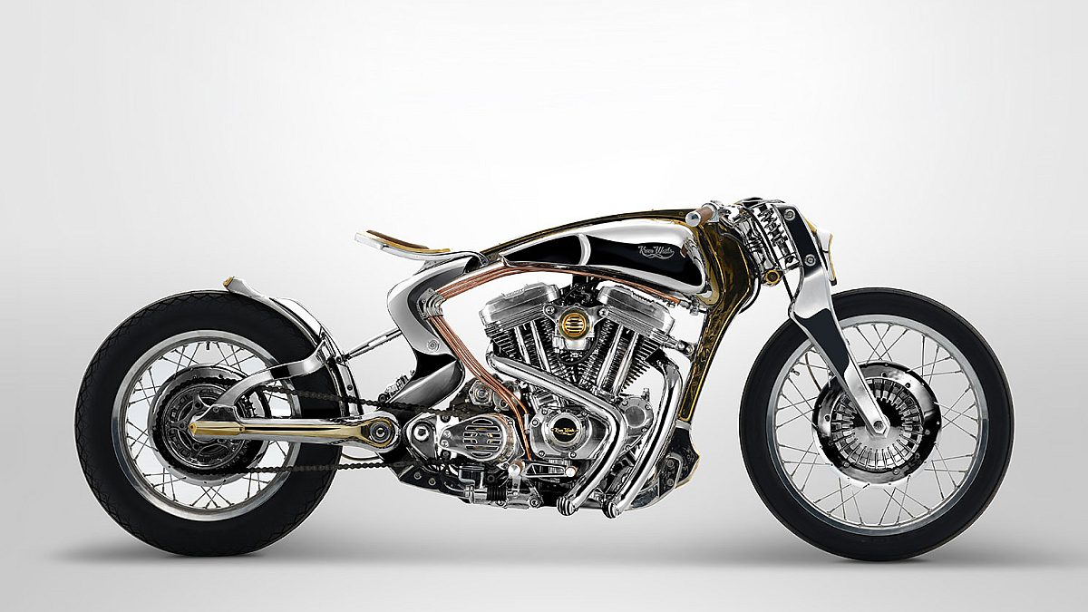 Throwback Thursday—Kinetic Art: A Handbuilt Board Tracker with a Harley Sportster Engine