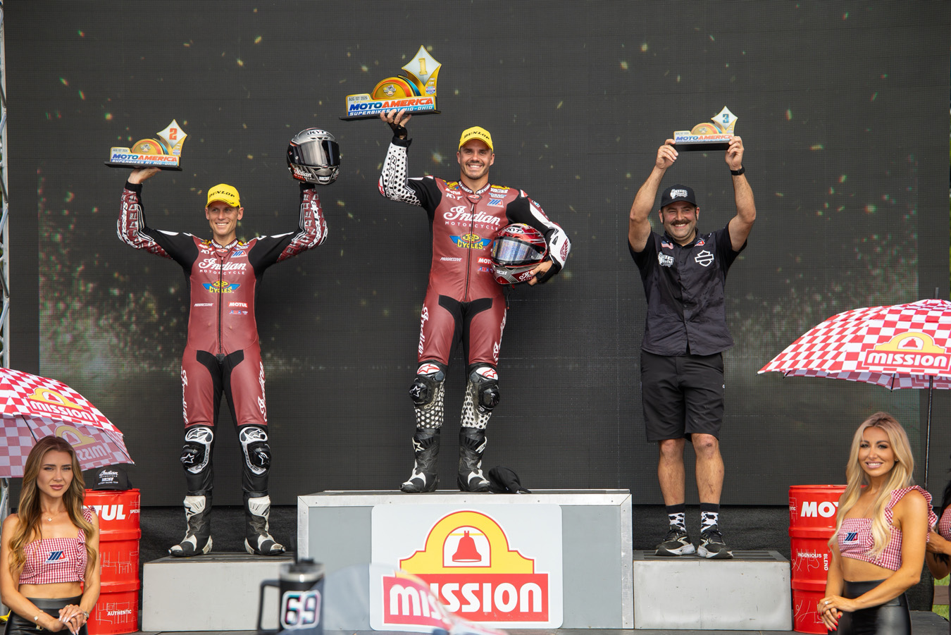 Factory Indian Sweeps MotoAmerica Mid-Ohio as King of the Baggers Title Fight Intensifies; ARCH and Saddlemen Battle in Super Hooligans