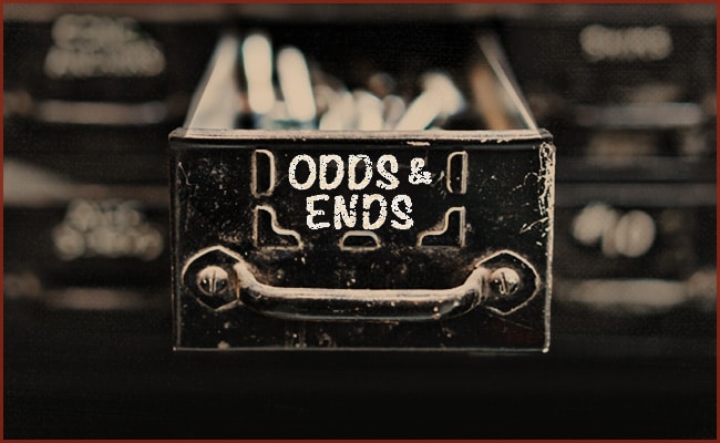 Odds & Ends: September 12, 2026