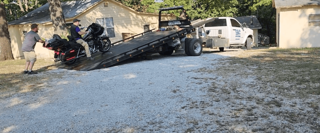 Motorcycle Breakdown Before the H.O.G. National Rally in Branson, Missouri