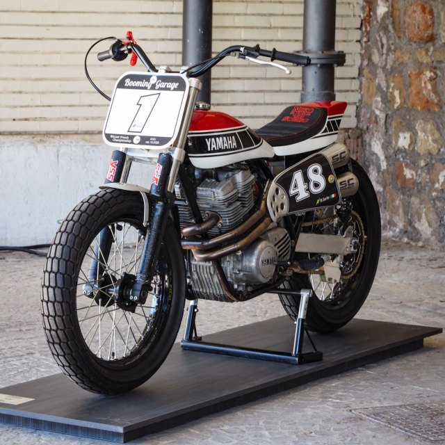 Today on BikeBound.com: 1972 Yamaha &ldquo;FTX500&rdquo; Flat Tracker built by @fuchs_workshop for @nikosorbo,&hellip;